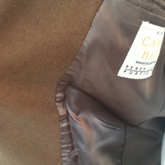 Vintage Perry Ellis Camel Hair Tan Sport Coat 40R - Picture 10 of 10